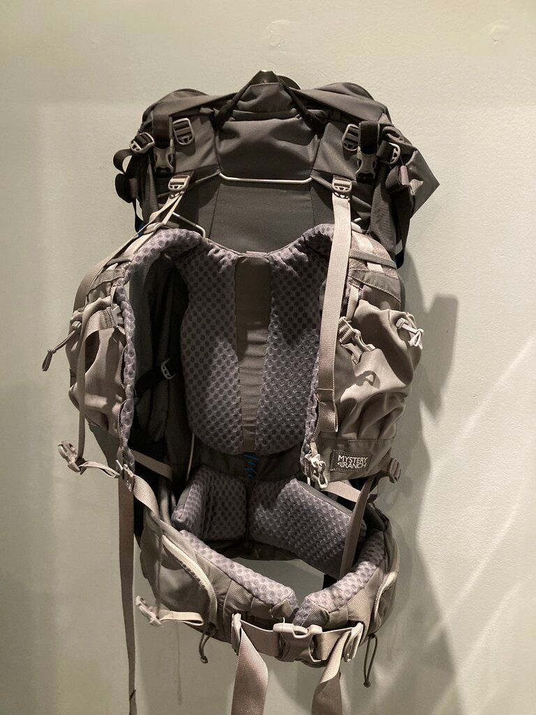 (NWT) Mystery Ranch Bridger 55 Backpack, Grey/Blue, Women's S