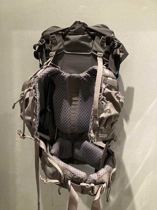 (NWT) Mystery Ranch Bridger 55 Backpack, Grey/Blue, Women's S