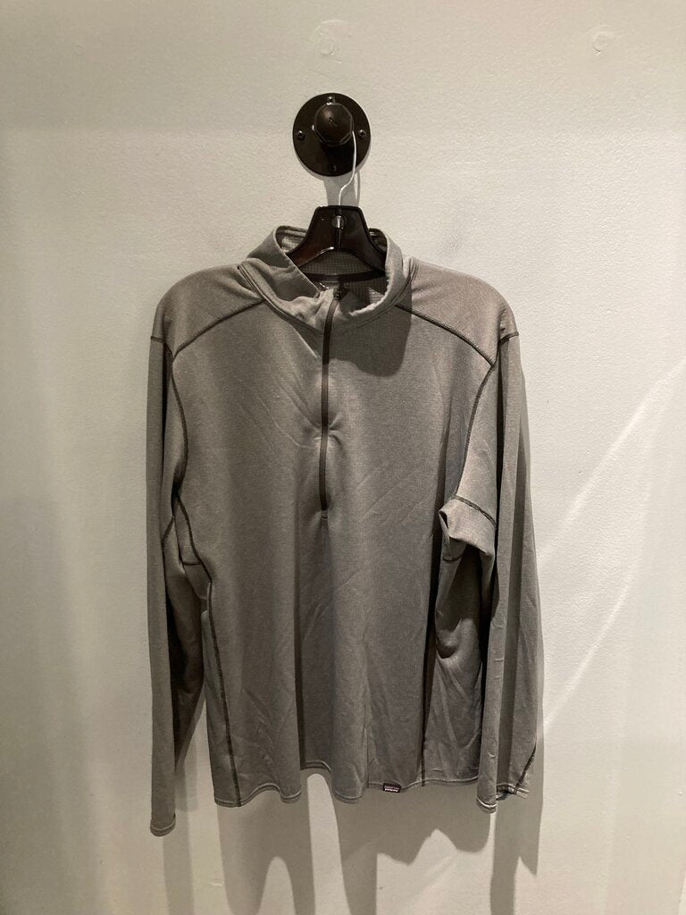 Patagonia 1/2 Zip Capilene, Grey, Men's XL
