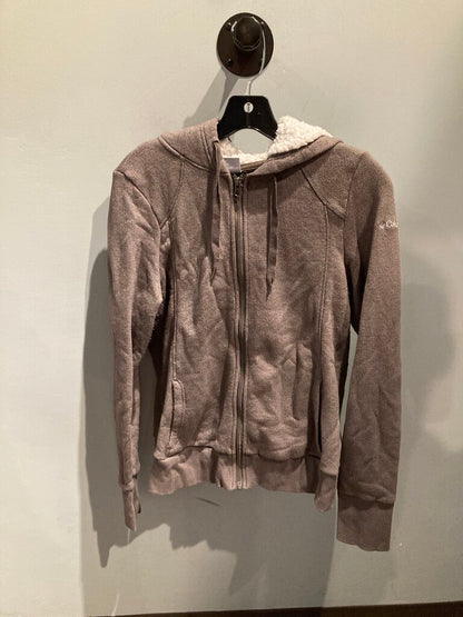 Columbia Full Zip Hoody, Grey/White, Women's L