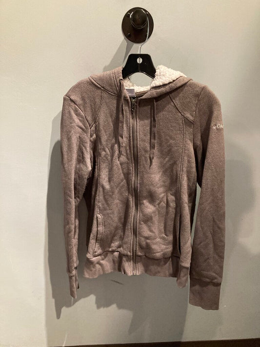 Columbia Full Zip Hoody, Grey/White, Women's L