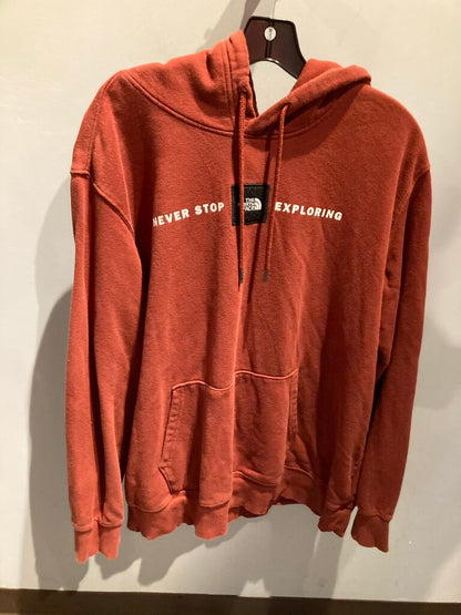 The North Face Hoody, Red/Logo, Men's XL