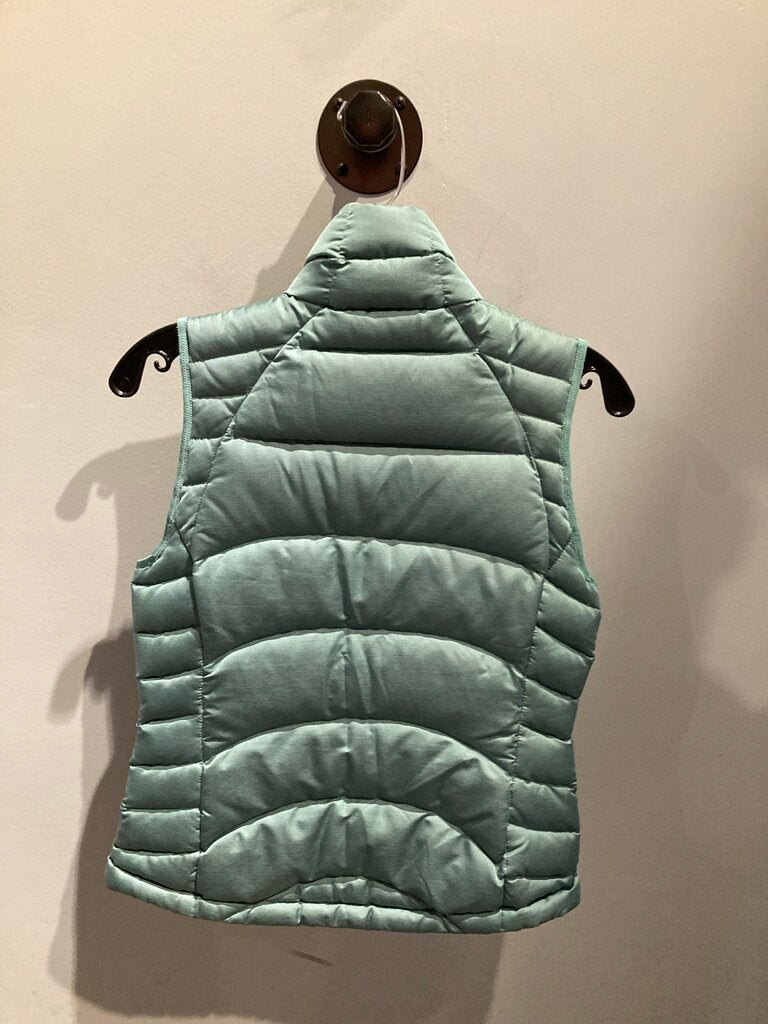 Patagonia Down Vest, Blue/Lt Green, Women's XS
