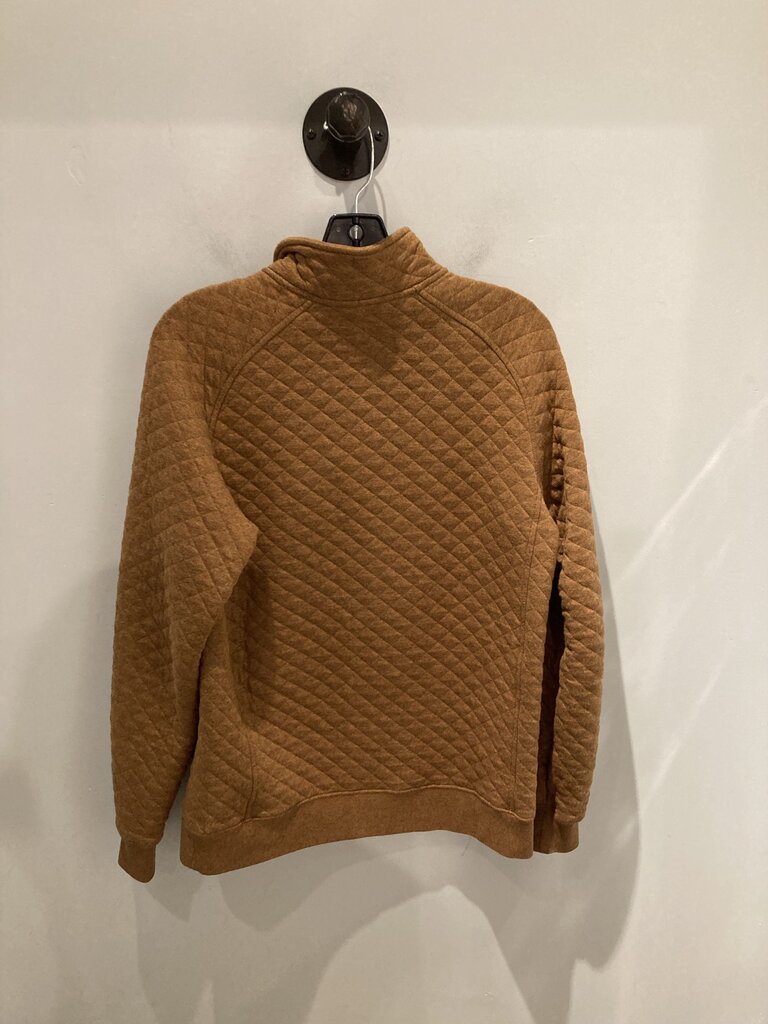 LL Bean Quilted Pullover, Brown, Men's S