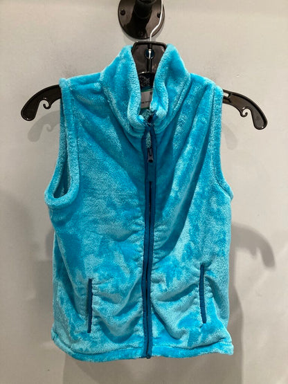 Lands End Fleece Vest, Blue, Kid's L