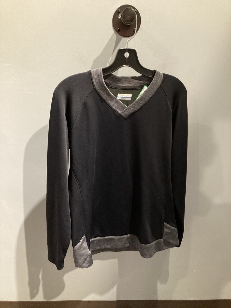 Columbia V-Neck Sweater, Black/Grey, Women's L