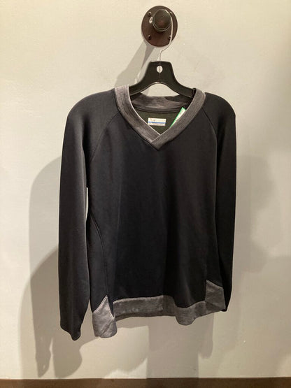 Columbia V-Neck Sweater, Black/Grey, Women's L