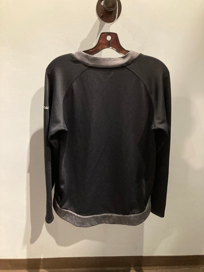 Columbia V-Neck Sweater, Black/Grey, Women's L