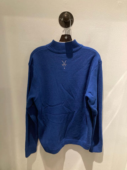 Ibex Wool 1/4 Zip Sweater, Blue, Men's L