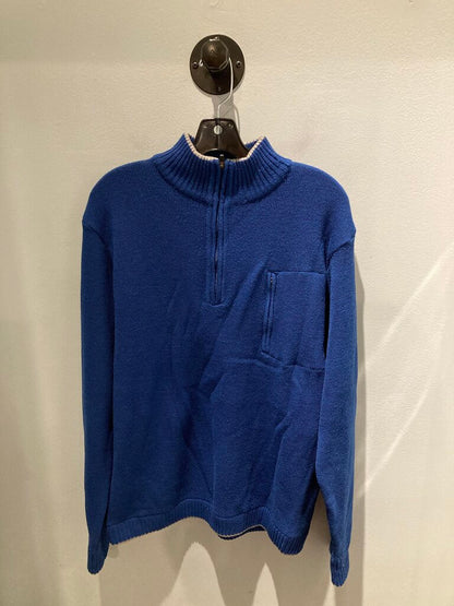 Ibex Wool 1/4 Zip Sweater, Blue, Men's L