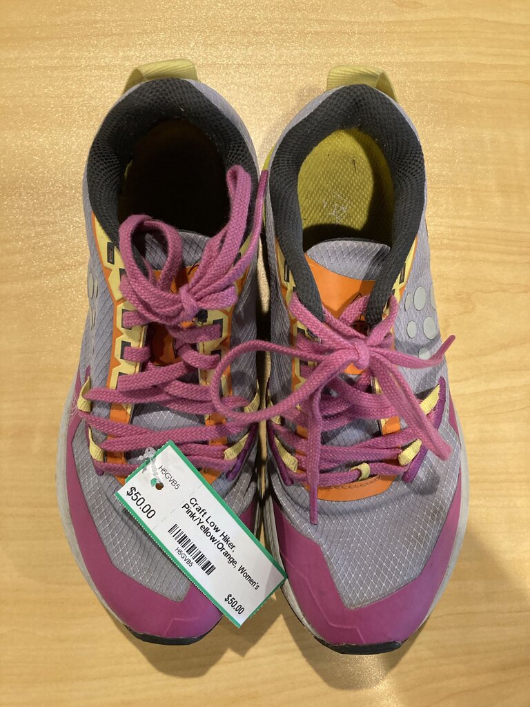 Craft Low Hiker, Pink/Yellow/Orange, Women's 6.5