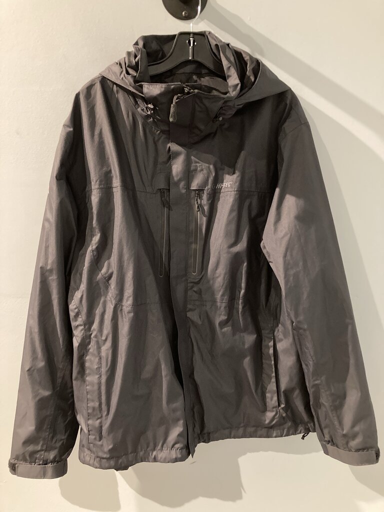 Hi-Tec Rain Jacket, Dark Grey, Men's XL