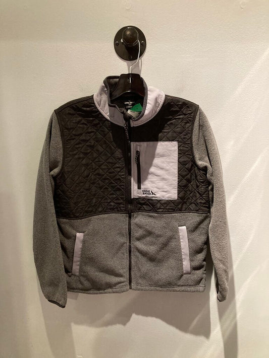 Eddie Bauer Fleece Jacket, Black/Grey, Kid's XL