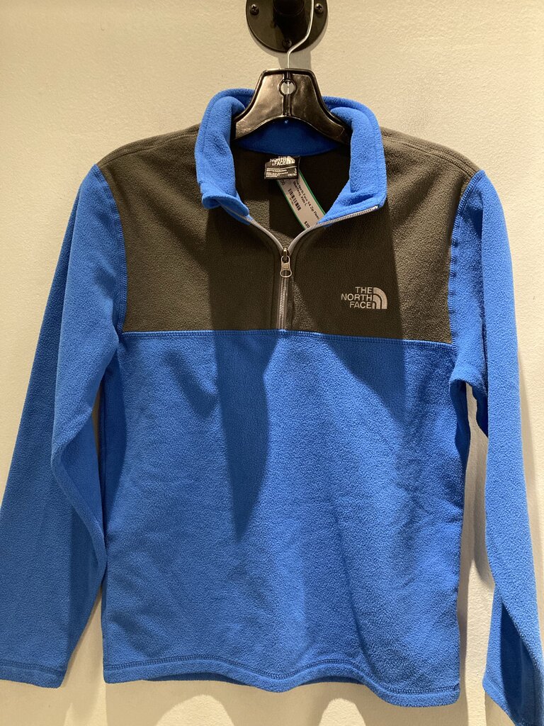 The North Face 1/4 Zip Fleece, Blue/Grey, Kids L