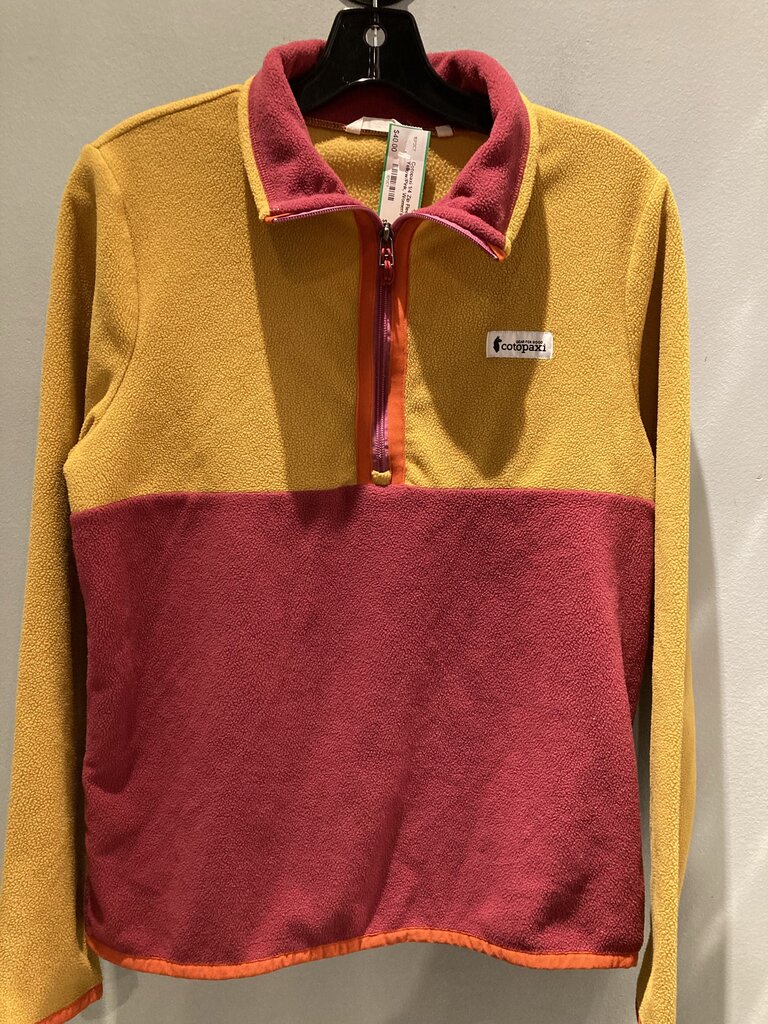 Cotopaxi 1/4 Zip Fleece, Yellow/Pink, Women's S