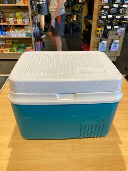Rubbermaid Mini Cooler, Teal/White
