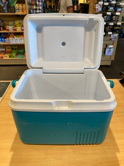 Rubbermaid Mini Cooler, Teal/White