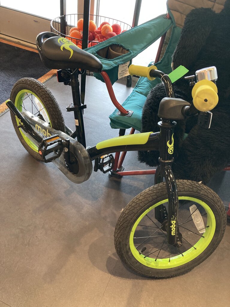 Mobo Kids Bike, Black/Green, 14' Tire