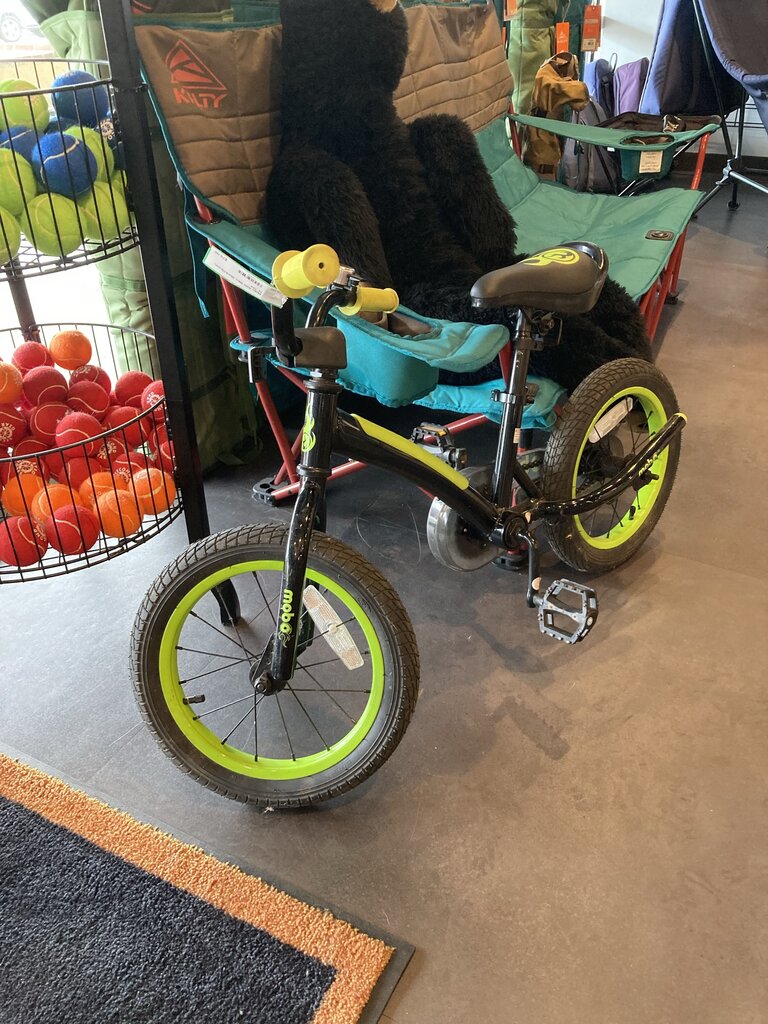 Mobo Kids Bike, Black/Green, 14' Tire