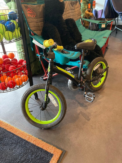 Mobo Kids Bike, Black/Green, 14' Tire