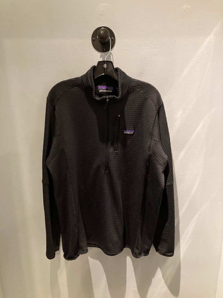 Patagonia R1 Pullover Fleece, Black, Men's XXL