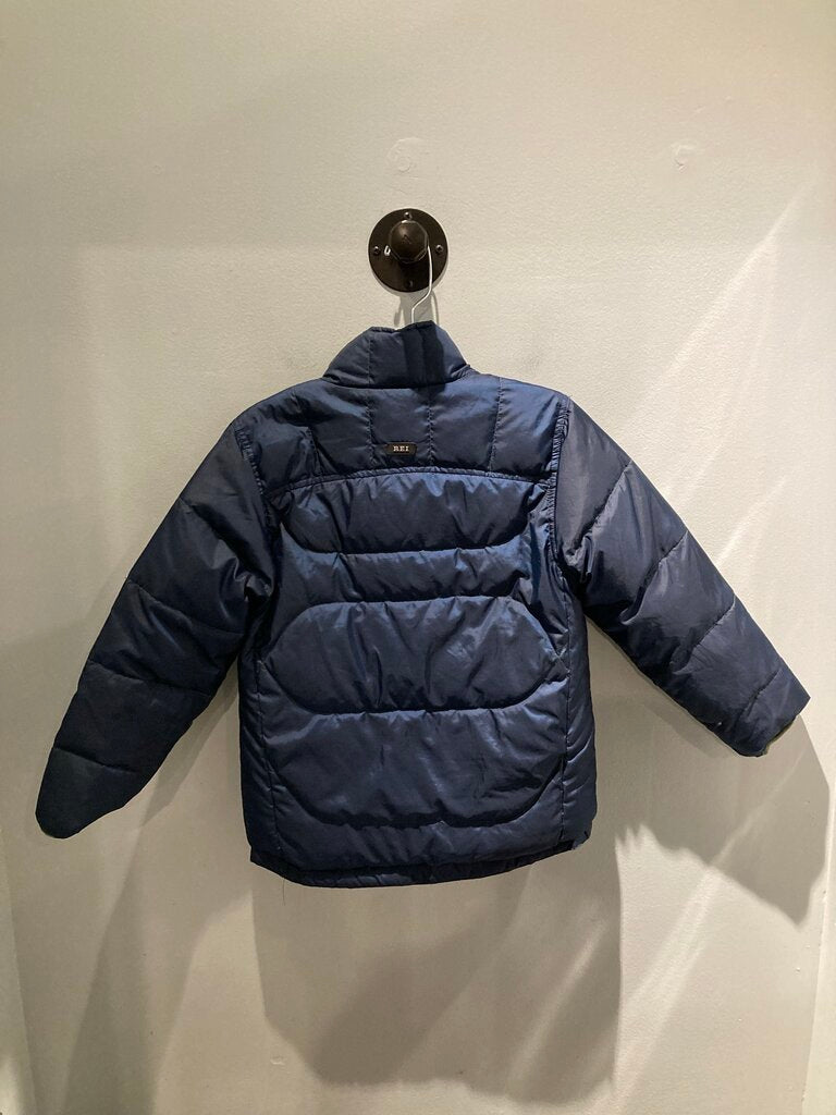 REI Reversable jacket, Green/Navy, Kid's M