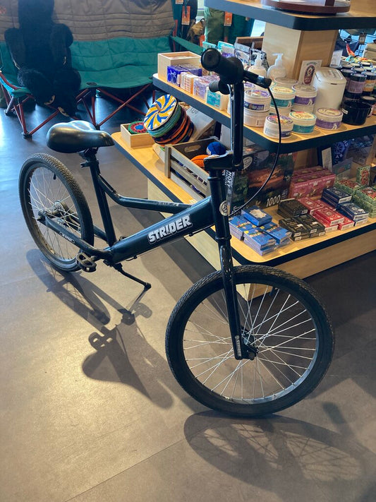Strider 20 Sport Kids Bike, Black/White, 20" Wheels