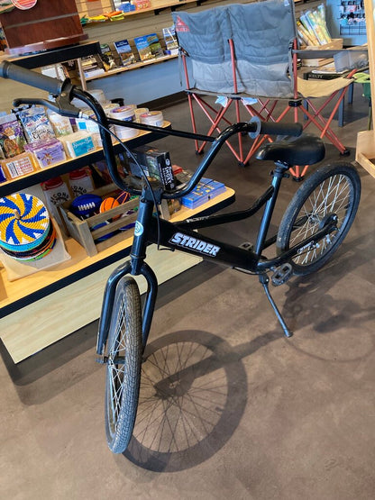 Strider 20 Sport Kids Bike, Black/White, 20" Wheels