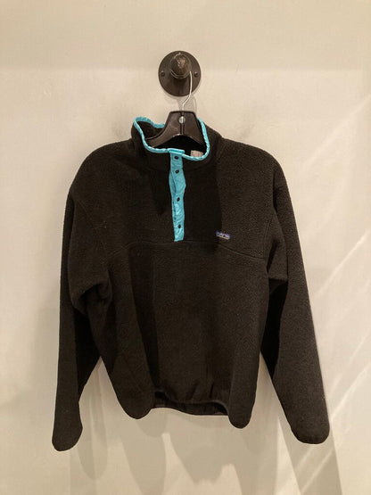 Patagonia Snap Fleece, Black/Teal, Women's L