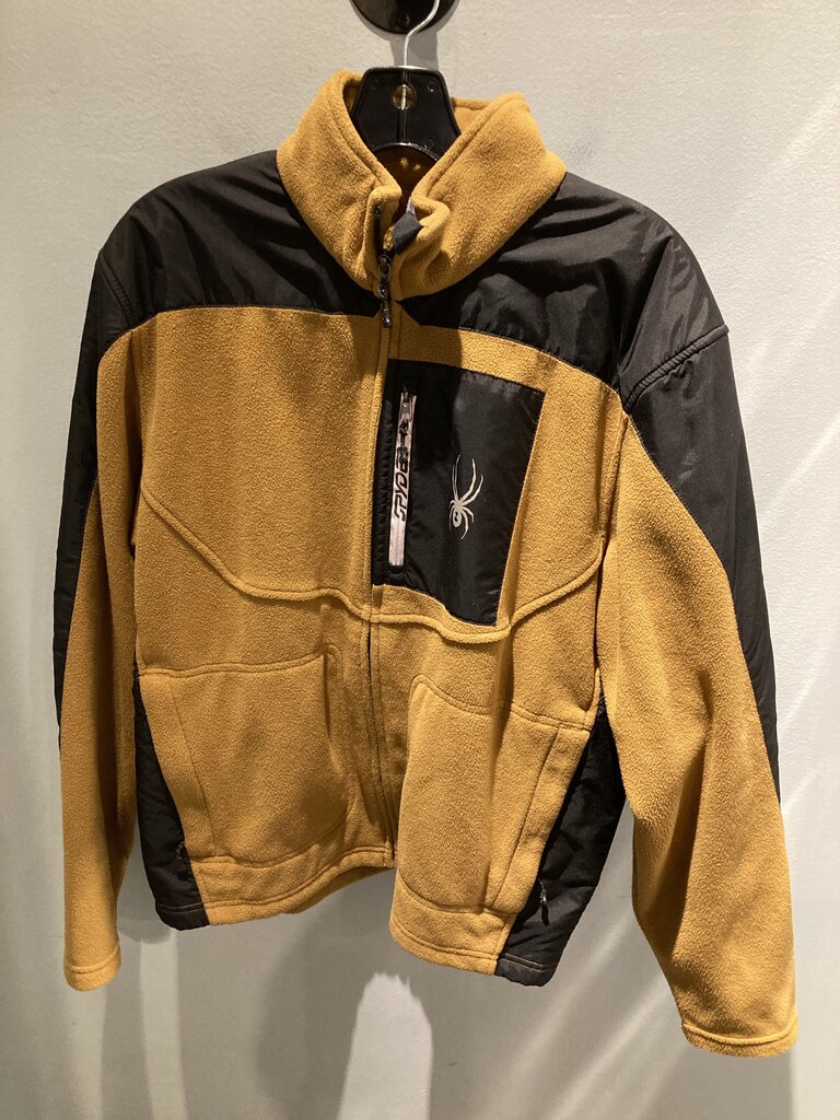 Spyder Fleece Jacket, Brown/Black, Men's M