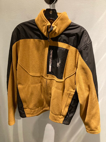 Spyder Fleece Jacket, Brown/Black, Men's M