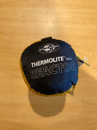 Sea To Summit Thermolite Reactor Sleeping Bag Liner, Black/Orange