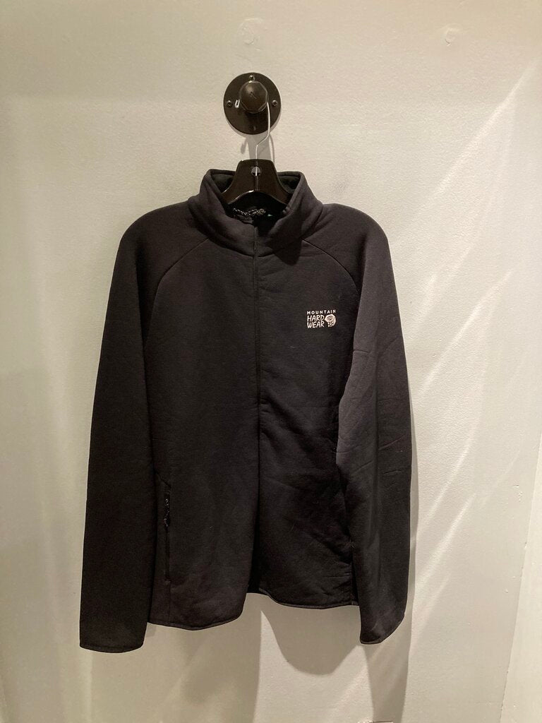 Mountain Hardwear Zip Fleece, Black, Men's XL