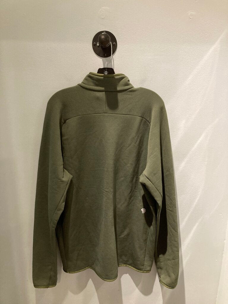 Mountain Hardwear Zip Fleece, Green, Men's XL