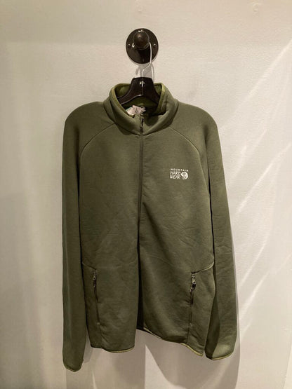 Mountain Hardwear Zip Fleece, Green, Men's XL