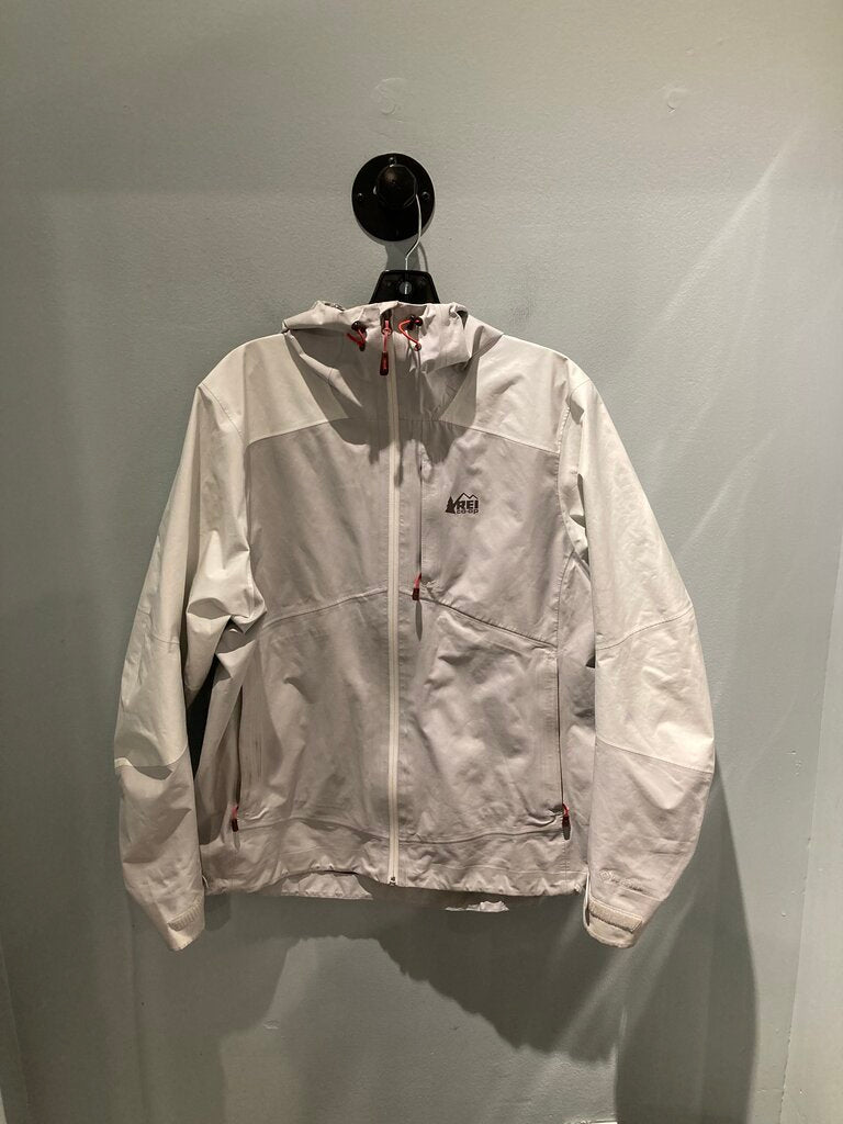 (Stains) REI Rain Jacket, White, Women's XL