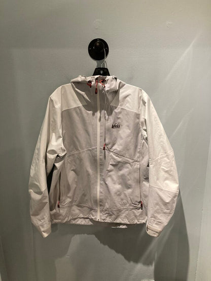 (Stains) REI Rain Jacket, White, Women's XL
