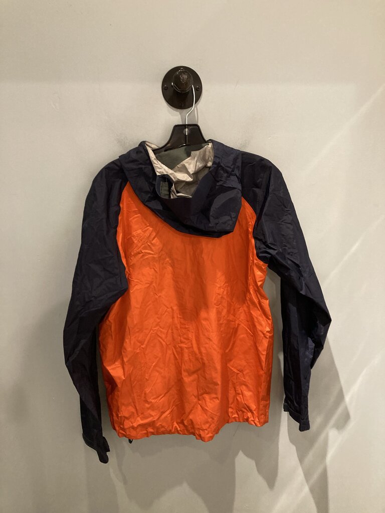(Stains) Patagonia Rain Jacket, Navy/Orange, Men's S