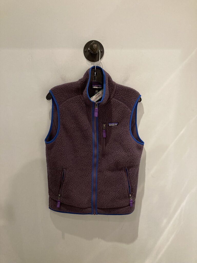 Patagonia Zip Fleece Vest, Purple/Blue, Men's S