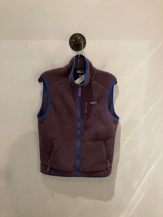 Patagonia Zip Fleece Vest, Purple/Blue, Men's S