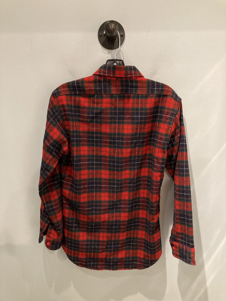 Pendleton LS Button Up, Red/Blue/Green, Women's S