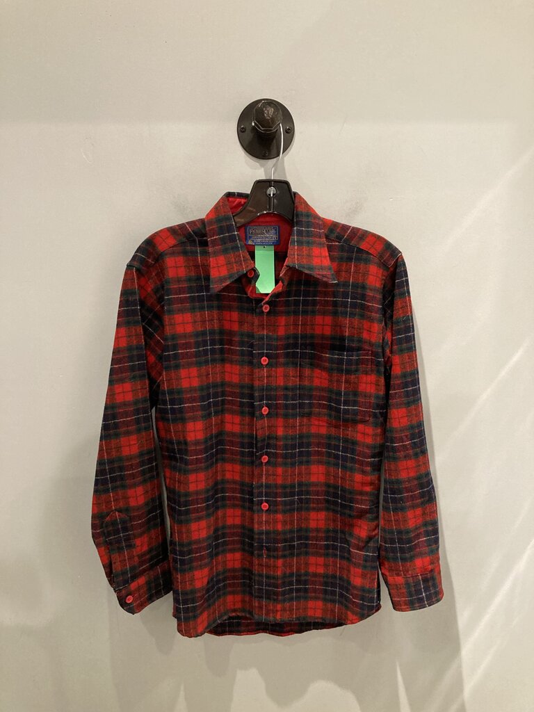 Pendleton LS Button Up, Red/Blue/Green, Women's S