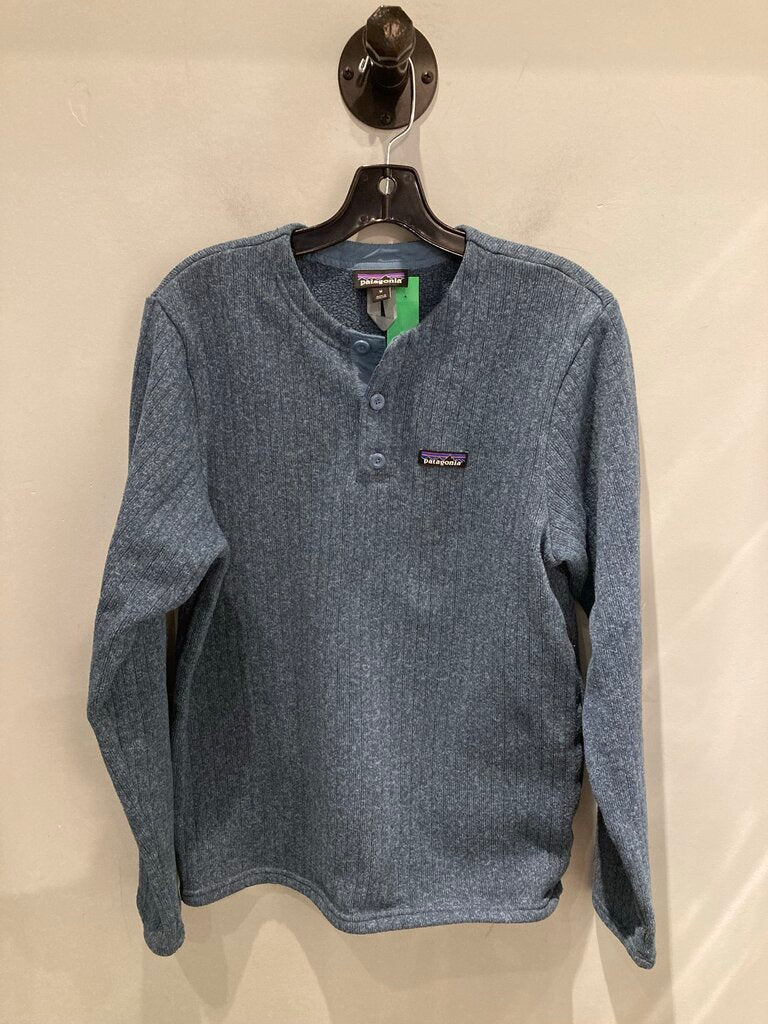 Patagonia Henley Sweater, Blue, Men's M