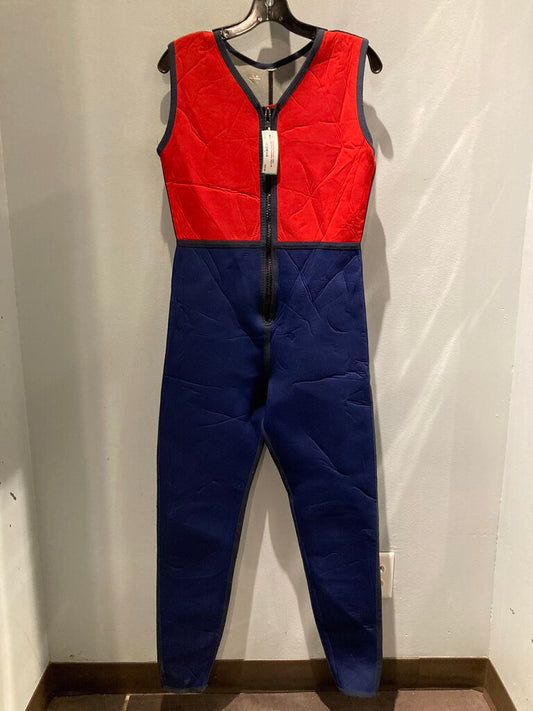 Neoprene Farmer John Wetsuit, Red/Blue, Men's M