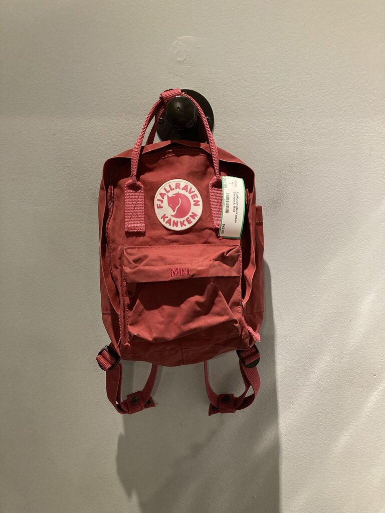 FjallRaven Mini Kanken Backpack, Red