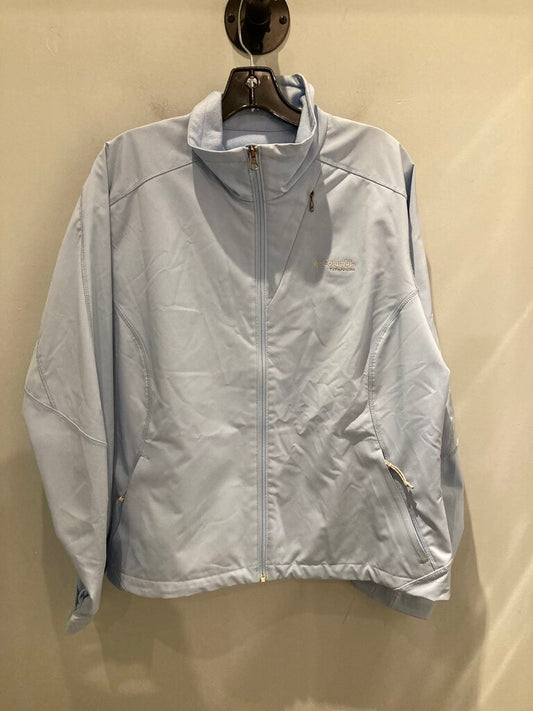 Columbia Softshell Jacket, Blue, Women's XL
