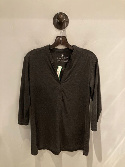 Freefly 3/4 Sleeve Shirt, Gray, Women's M