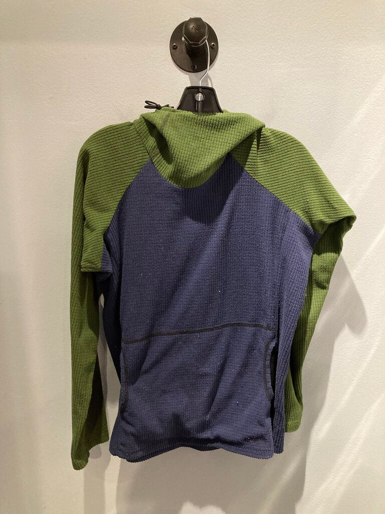 Melanzana Fleece Hoody, Blue/Green, Men's S