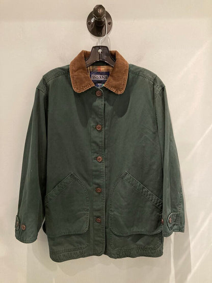 Lands End Chore Coat, Green/Brown, Women's S