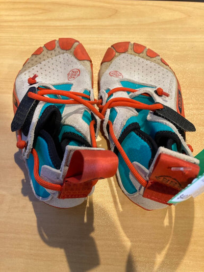 La Sportiva Gripit Climbing Shoes, White/Orange/Blue